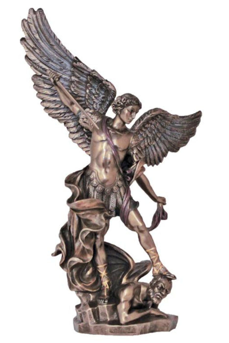 SR-71543 St. Michael in Cold Cast Bronze 14.5"