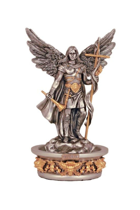 SR-77800-PE Standing/Hanging Archangel Gabriel in Pewter Style 7.25"