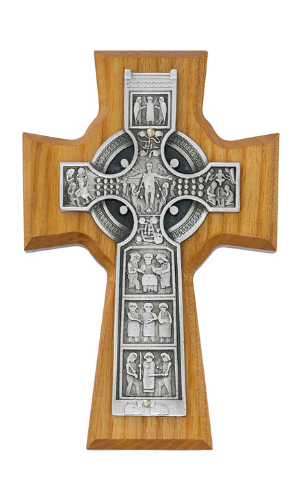 6 in Walnut Celtic High Cross Boxed - 80-202