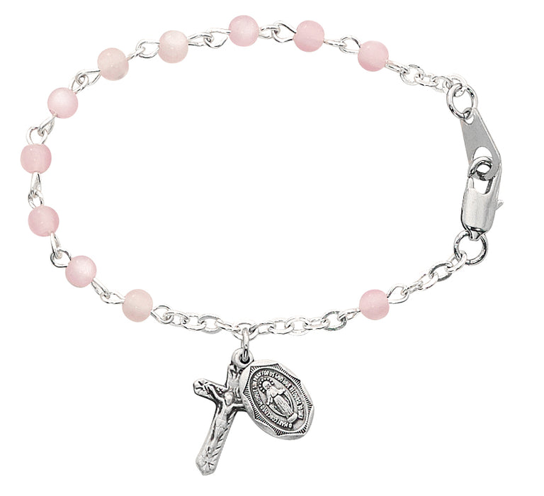 5 1/2in Pink Baby Bracelet - B25D