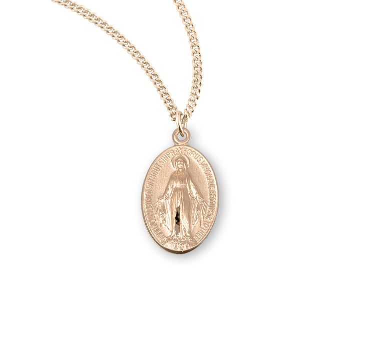 Gold Over Sterling Silver Miraculous Medal - GS310218