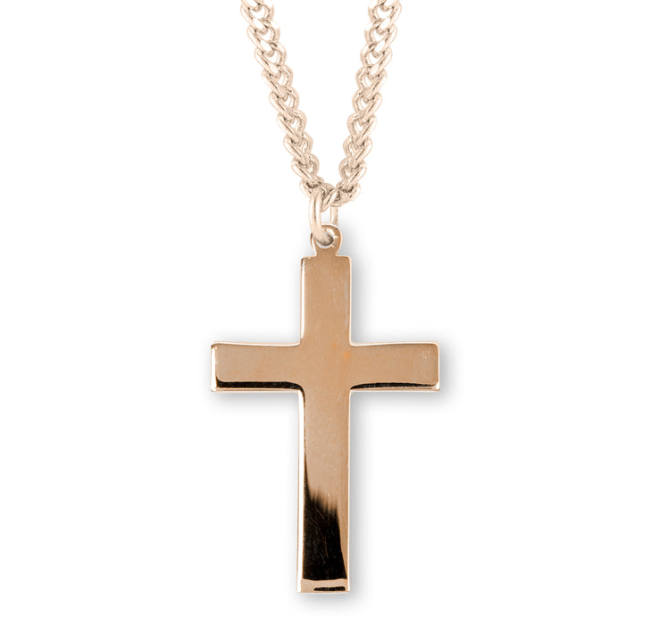 Gold Over Sterling Silver Latin Style Cross - GS377224