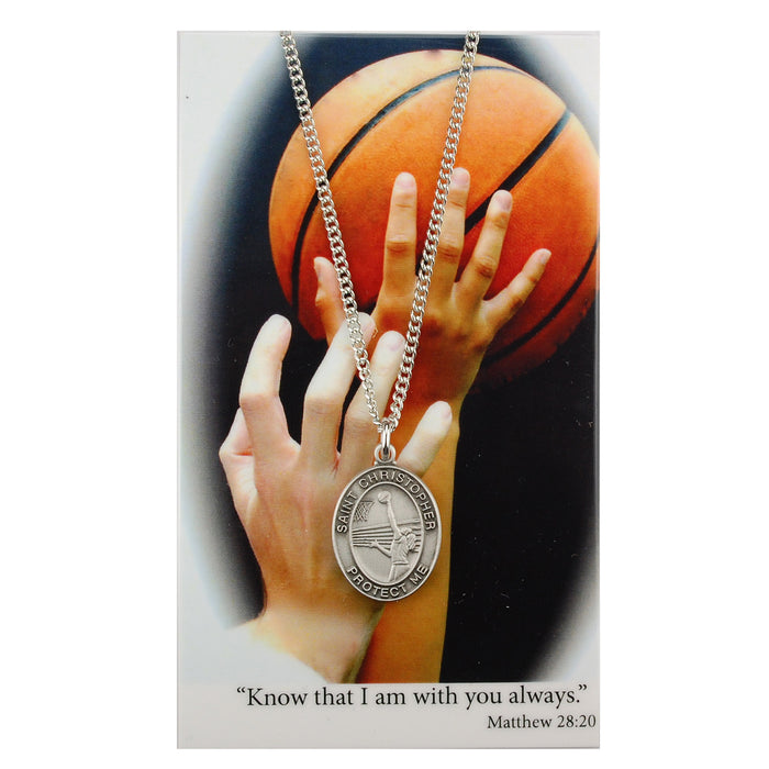 GIRLS BASKETBALL PRAY CARD SET-PSD676BK