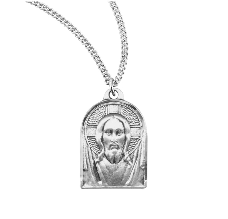 Sterling Silver Medal of Christ - S121518