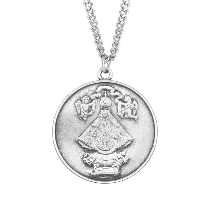 Saint Juan Round Sterling Silver Medal - S124624