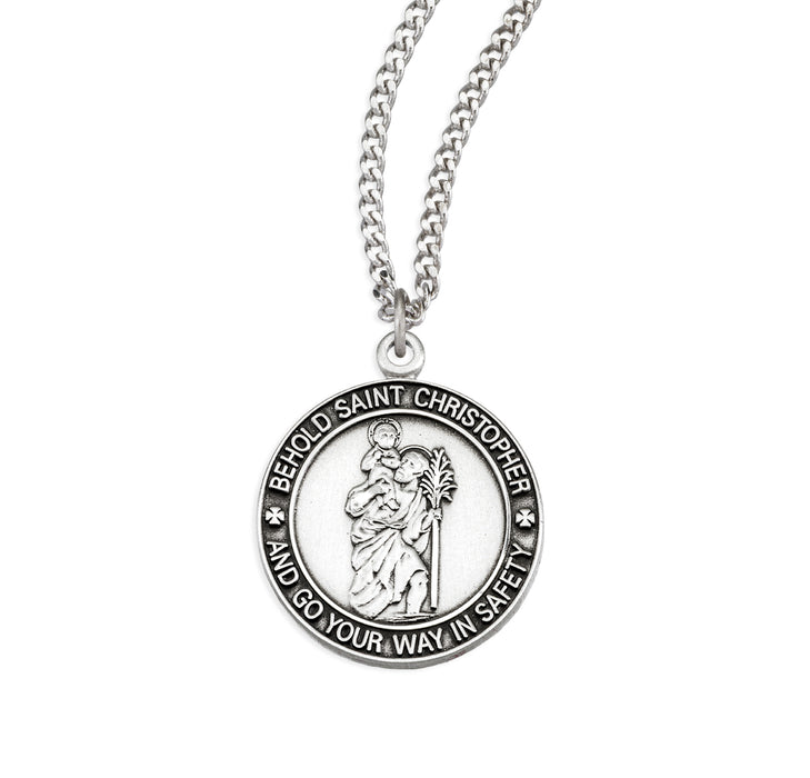 Sterling Silver St. Christopher Medal - S131324