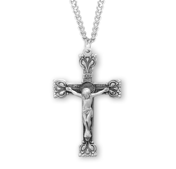 Sterling Silver Highly Detailed Crucifix - S13224