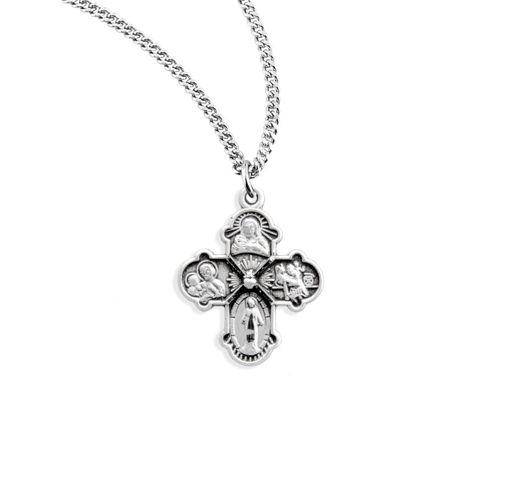 Sterling Silver Four-Way Medal - S141013