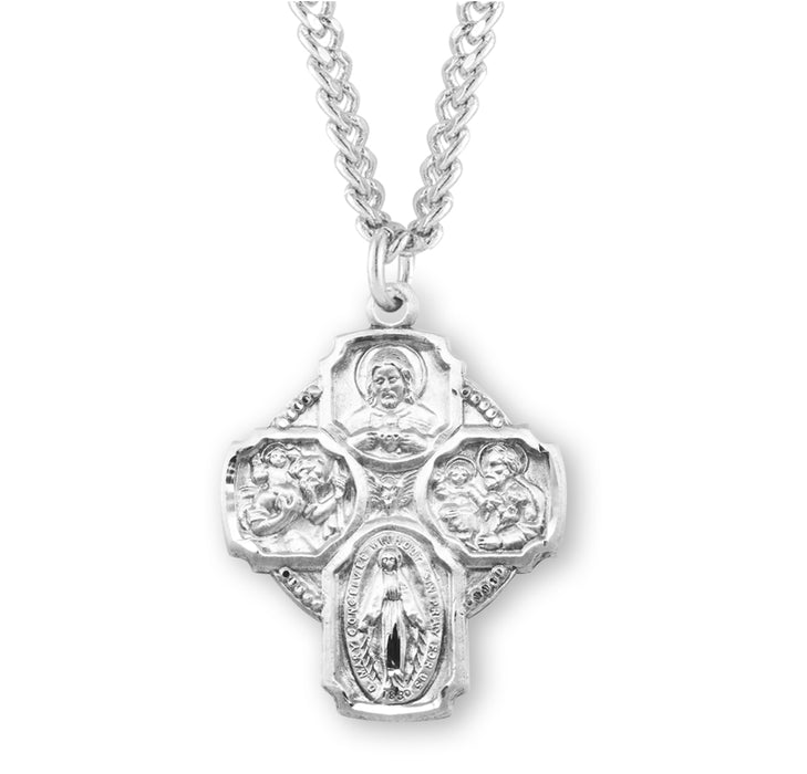 Sterling Silver 4-Way Medal - S146724