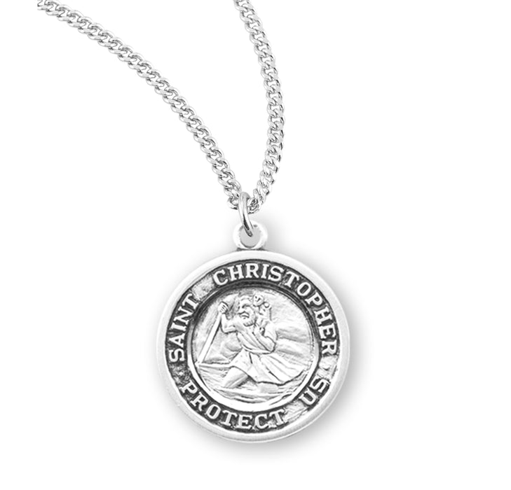 Saint Christopher Sterling Silver Medal - S150218