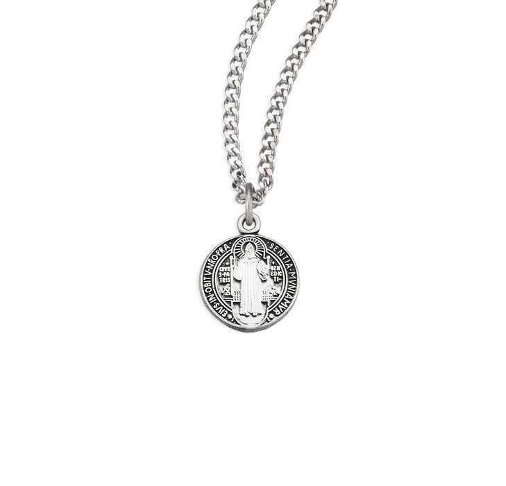 Saint Benedict Round Jubilee Sterling Silver Medal - S167718