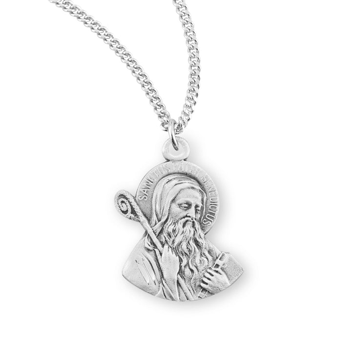 Saint Benedict Sterling Silver Medal - S168420