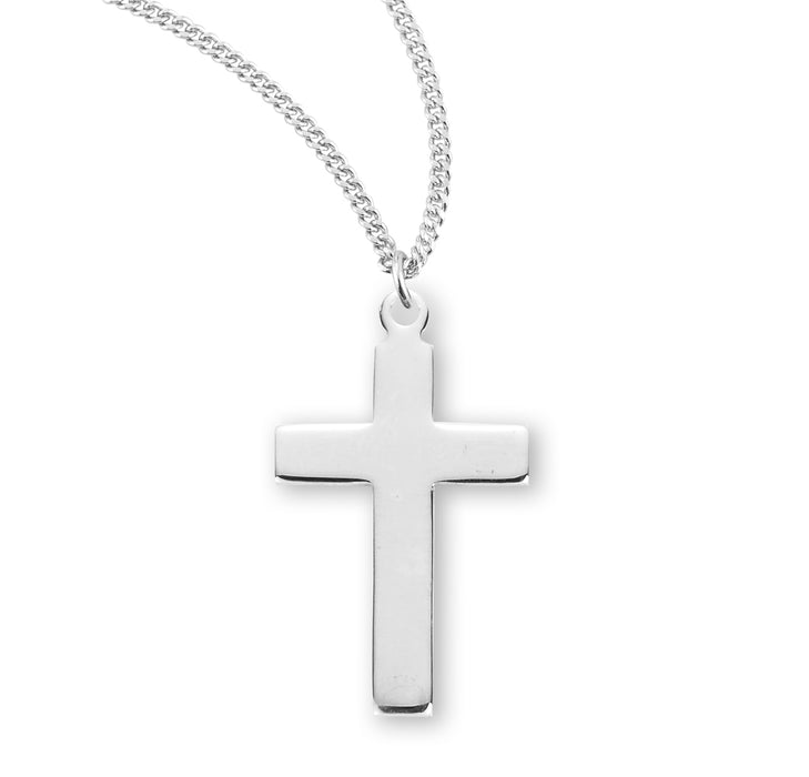 Plain Sterling Silver Cross - S170418