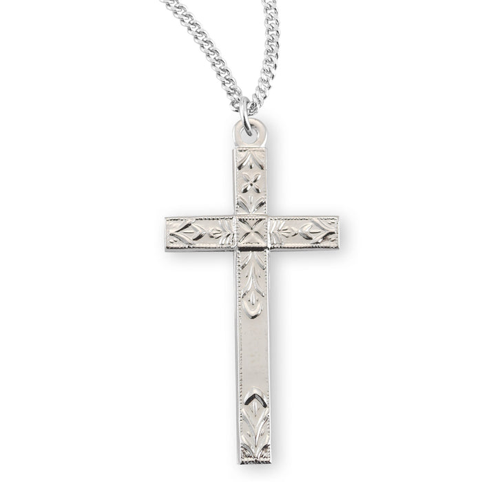 Sterling Silver Finely Detailed Cross - S170618