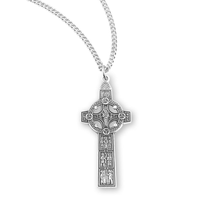 Sterling Silver Irish Celtic cross - S172524