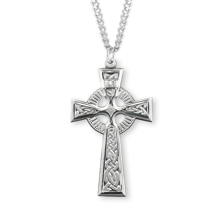 Sterling Silver Irish Celtic cross Pendant - S172620