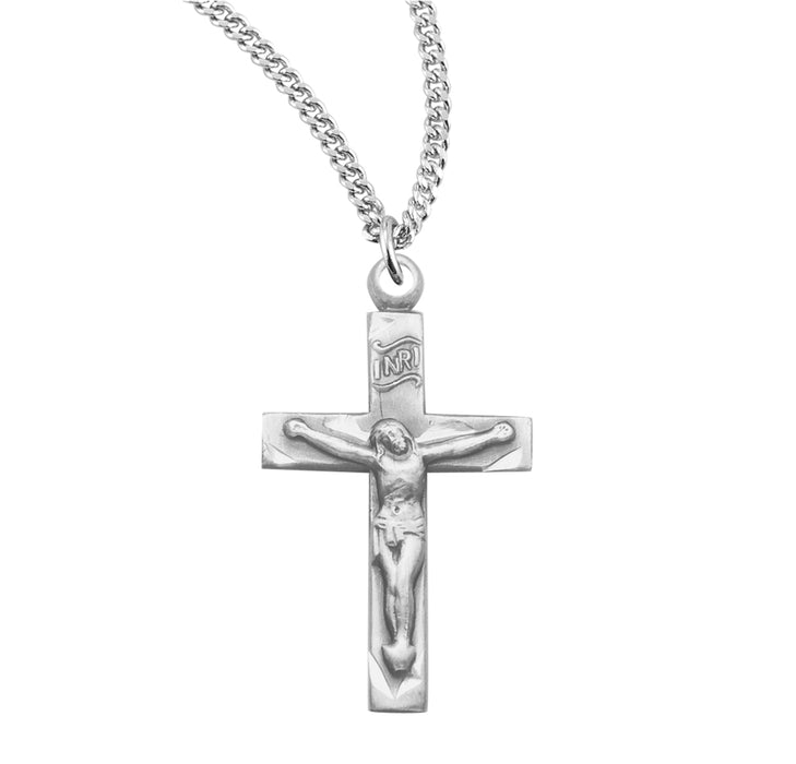 Basic Narrow Sterling Silver Crucifix - S180918