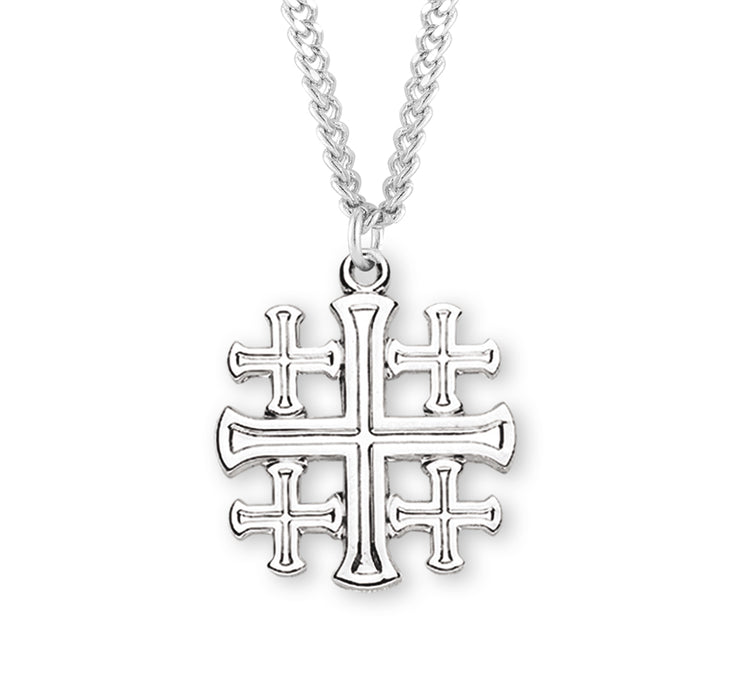 Sterling Silver Jerusalem Cross - S193224