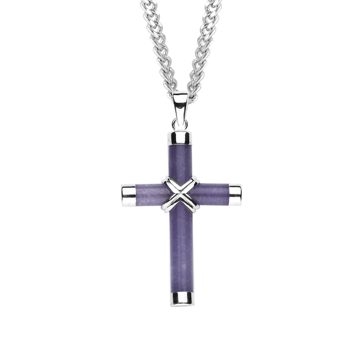 Genuine Amethyst Cross - S1980LV20