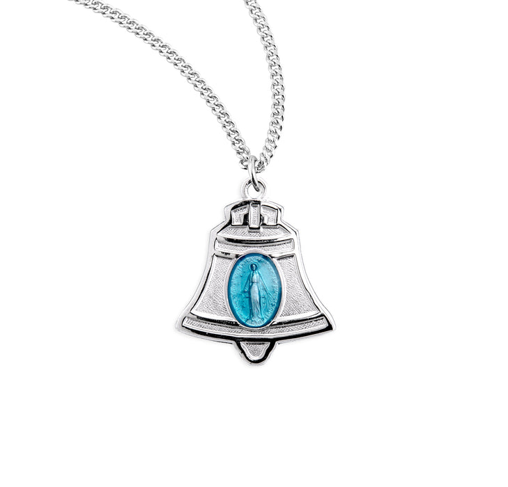 Sterling Silver Bell Miraculous Medal - S216218