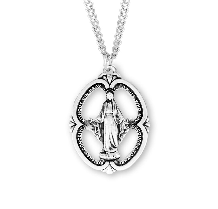 Sterling Silver Miraculous Medal - S216524