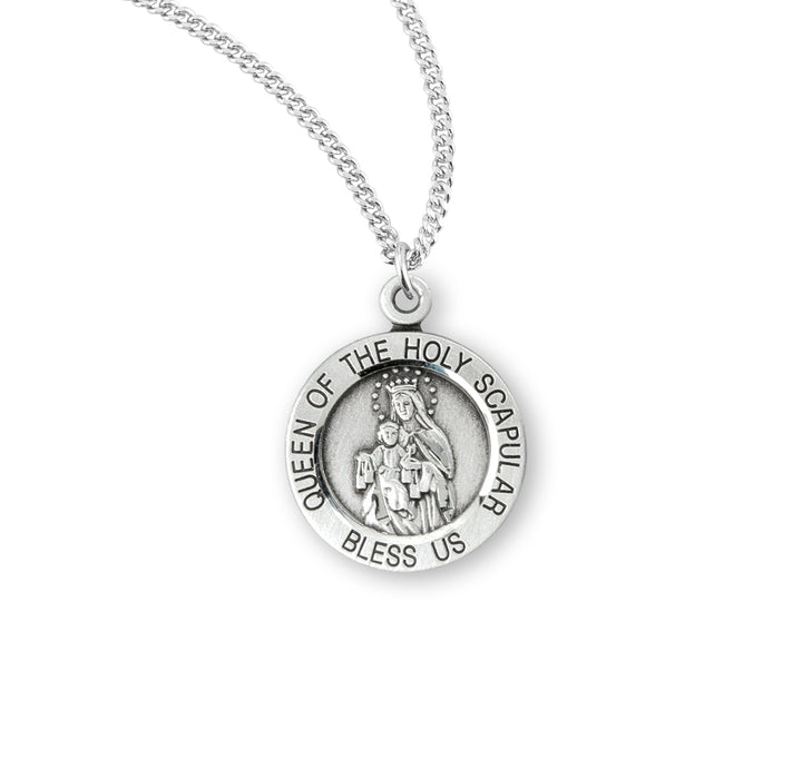 Sterling Silver Holy Scapular Medal - S358318