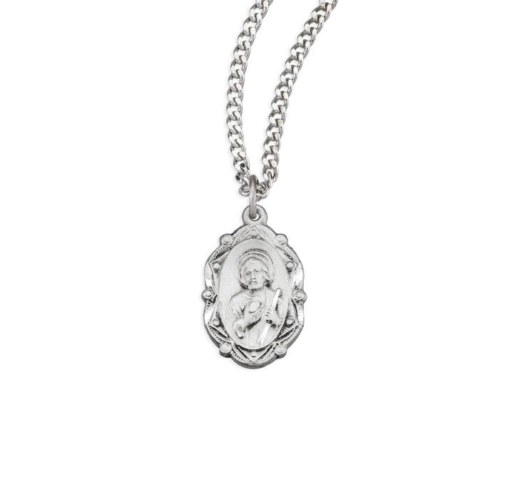 Saint Joseph Oval Sterling Silver Medal - S360618