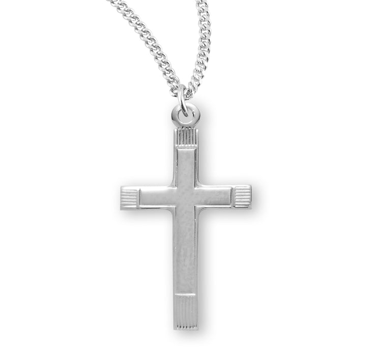 Fancy Sterling Silver Cross - S370518