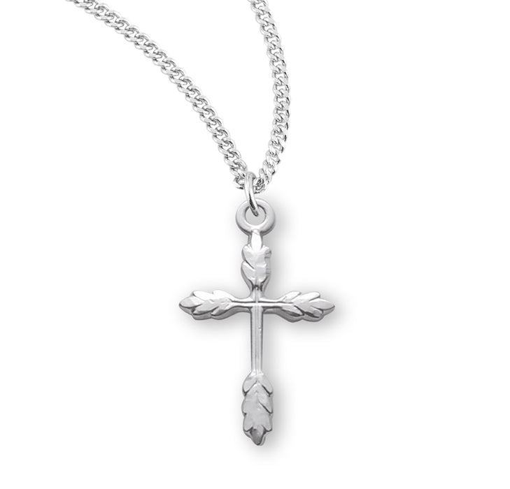 Sterling Silver Wheat Cross - S371118