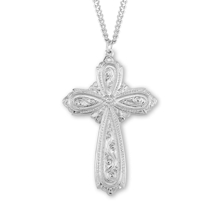 Sterling Silver Fancy Cross - S379324