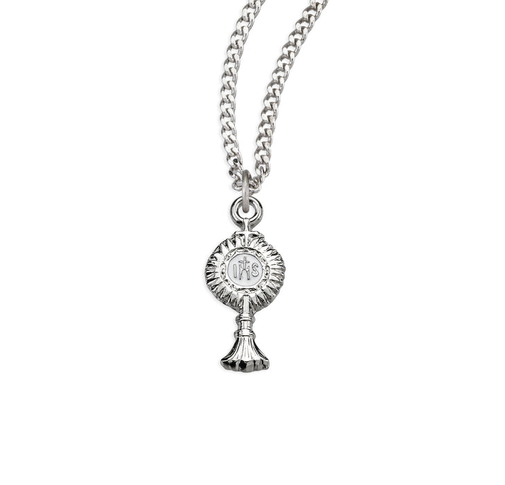 Sterling Silver Monstrance Pendant - S380518