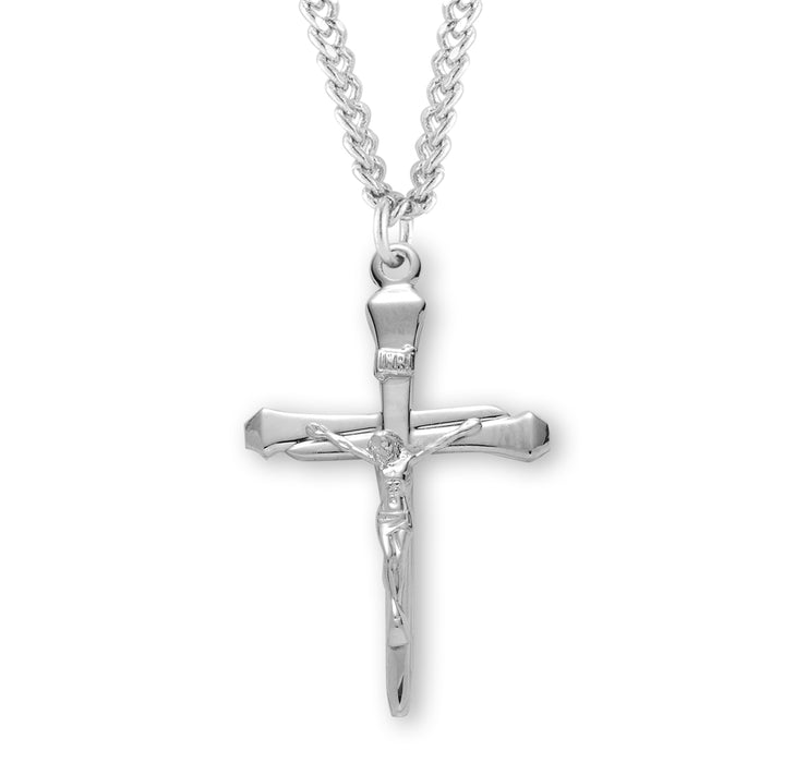 Gold Over Sterling Silver High Polished Crucifix - S381224