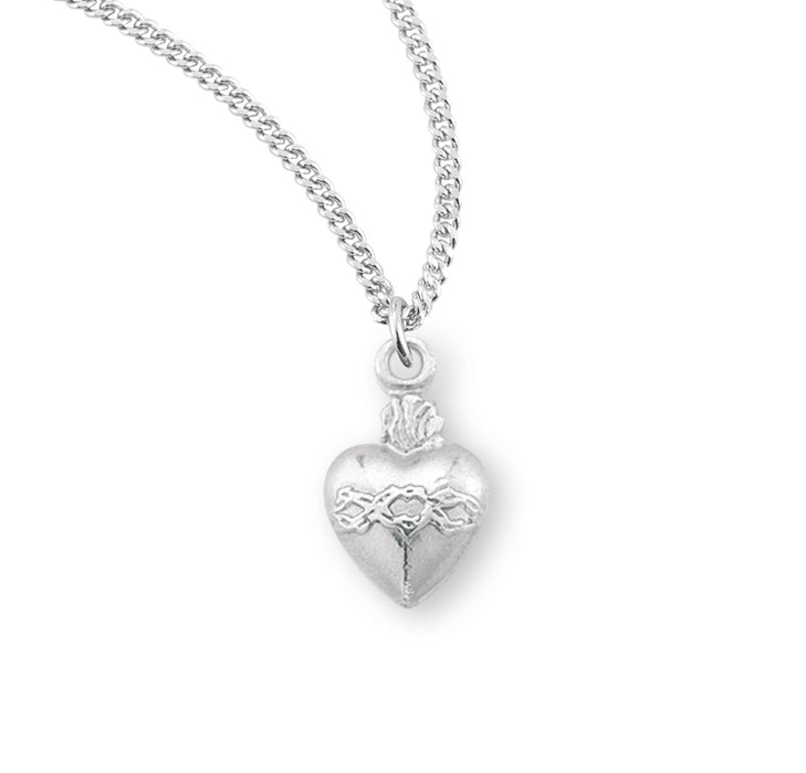 Sterling Silver Sacred Heart Medal - S887718